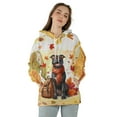 thumbnail image 4 of Welcome Fall Pitbull Enjoys School Time Autumn Fall Leaves All Over Print 3D Hoodie Unisex Merch Hoodies Terrier Dog Lover - 02013, 4 of 6