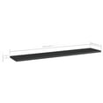 thumbnail image 2 of vidaXL Floating Shelf Wall Bookshelf Board for Living Room Engineered Wood, 2 of 4