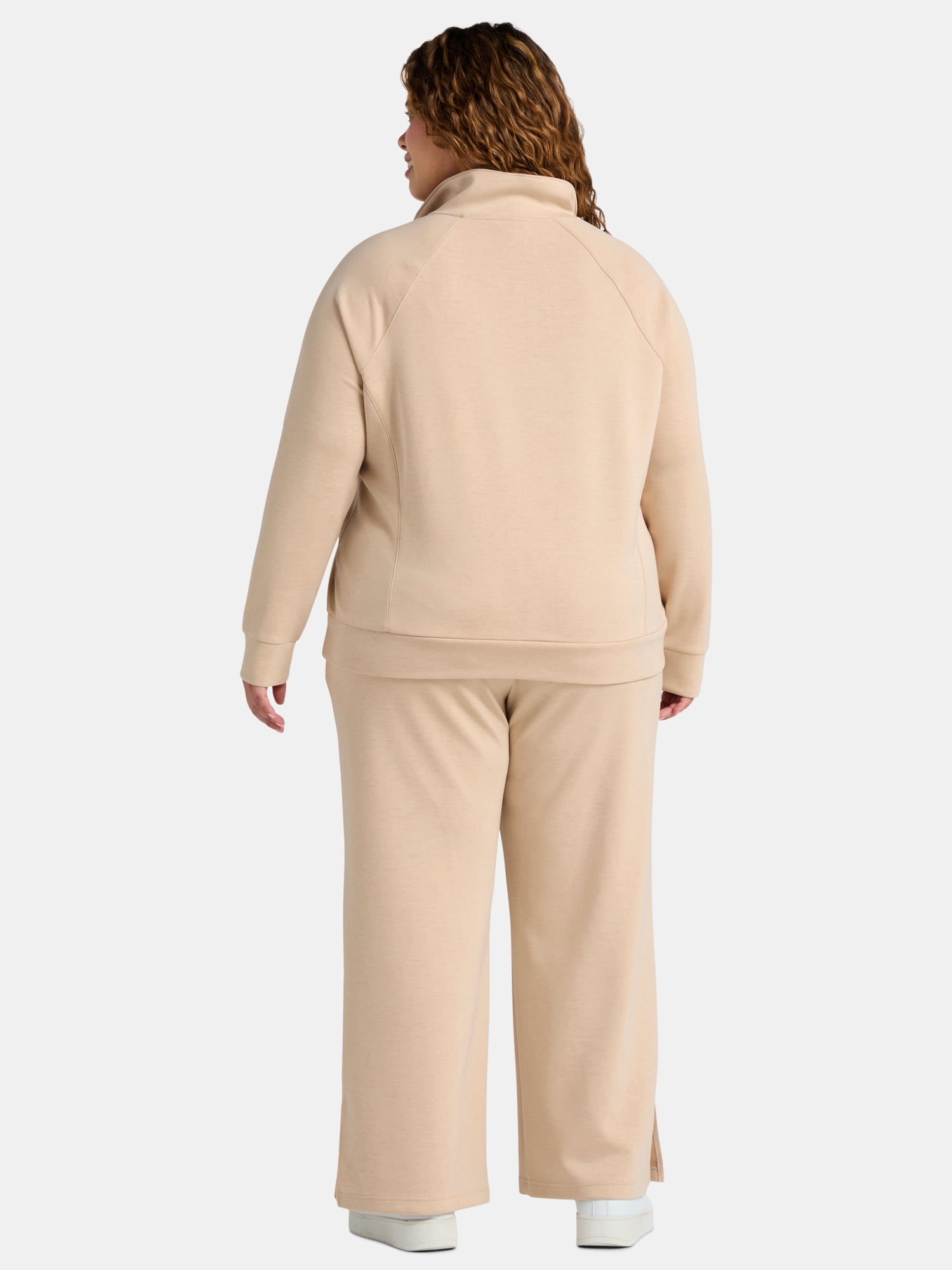 Terra & Sky Women's Plus Scuba Knit Sweatshirt and Sweatpants Set, 2-Piece, Sizes 0X-4X