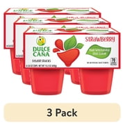 (3 pack) Dulce Cana Gelatin Snack Strawberry, 4pack / 3.8oz