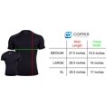 thumbnail image 3 of T-Sleeve Fit Compression T- Shirt Short Sleeve Gynecomastia Undershirt - MEDIUM Total Value FGI-2486, 3 of 3