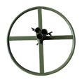 thumbnail image 1 of Base de soporte para postes de flores resistente y multiusos para centros de mesa redondos grandes. Verde, 1 of 8
