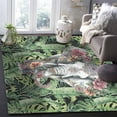 thumbnail image 5 of Area Rugs Indoor Non-Slip Rectangle Rug 2x3 Ft Vintage Animal Summer Plant Palm Leaves Elephant Ethnic Rug Rubber Backing Floor Mats Non Shedding Home Decor Carpet for Entryway Living Room, 5 of 8