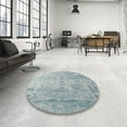 thumbnail image 4 of Ahgly Company Machine Washable Indoor Rectangle Industrial Modern Light Slate Gray Area Rugs, 3' x 5', 4 of 7