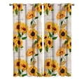 thumbnail image 2 of Sunflowers Newspaper Window Curtains Window Blinds Bathroom Outdoor Indoor Drapes Curtain Panels With Grommets, 2 of 5