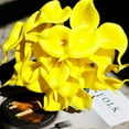 thumbnail image 5 of Morttic 24PCS Artificial Flowers Fake Calla Lily Flowers Real Touch Calla Lily Faux Flowers Arrangement Bouquet for Home Garden Party Wedding Bouquet Centerpieces Decoration (Yellow), 5 of 13