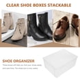 thumbnail image 3 of unbranded Plástico Transparente Para Guardar Zapatos Con Apilable Ideal Para Almacenamiento, 3 of 8