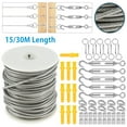 thumbnail image 6 of TMWEFUSC PVC Coated 304 Stainless Steel Wire Rope Kit Heavy Duty Cable Rope Wire Cable Roll Kits for Outdoor, Garden, 6 of 9