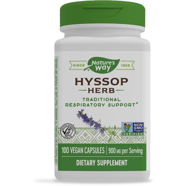 Suplemento Nature's Way Herbal Hisop Herb 100 cápsulas | Bodega Aurrera ...