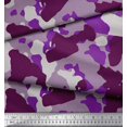 thumbnail image 2 of Soimoi Japan Crepe Satin Fabric Two Tone With White Camouflage Printed Fabric 1 Yard 42 Inch Wide, 2 of 3