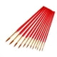 thumbnail image 1 of 12 pinceles de nailon para acuarela, óleo, acrílico y gouache (rojos), 1 of 7