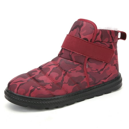 

jsaierl Snow Boots Plus Velvet To Keep Warm Outdoor Cotton Shoes Skating Shoes High-top Thickening To Keep Warm