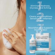 Eczema Body Wash | Sensitive Skin Body Wash Foam | Soothing Cleanser for Eczema Prone Skin | Reduces Dryness & Itching