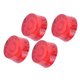 thumbnail image 5 of 4 perillas acrílicas para bajo, control de volumen de guitarra eléctrica, potenciómetro, sombrero, accesorios de guitarra, negro sobre rojo, 5 of 14