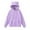 Purple, variant on Chiccall Women's Cute Fleece Hoodies Kitty Ear Solid Color Loose Fit Casual Hood Drawstring Sweatshirt with Pocket Fall Lounge Oversized Clothes