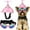 Pink Set, variant on UOSIA Butterfly Dog Dress with Pink Tutu Funny Dog Clothes with Wing