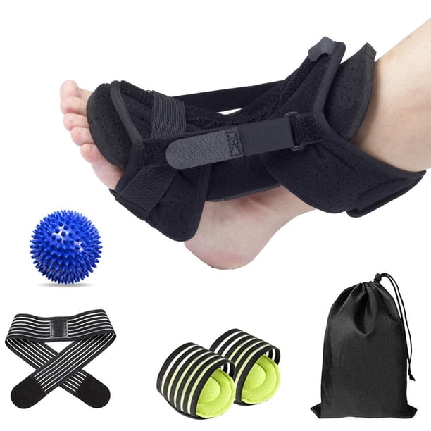 Férula Mejorada Para Fascitis Plantar, Órtesis De Caída De Pie Nocturna, Férula Fija Para Tobillo, Soporte Para Pie Con Almohadillas Para Arco, Bola De Masaje Y Bolsa De Almacenamiento Speravity HA036582-00