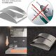 thumbnail image 2 of Perchas para toallas autoadhesivas que ahorran espacio, sin perforaciones, de fácil instalación, para montaje en pared de estilo moderno de cocina, ganchos versátiles de acero inoxidable (4 piezas), 2 of 5