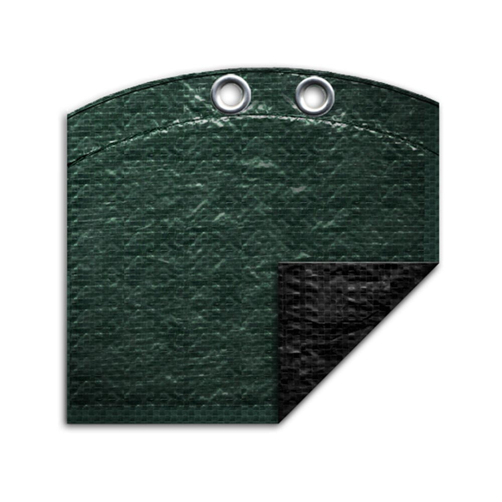 Pool Mate 12 Year Extra Heavy-Duty Forest Green Oval Winter Pool Cover, 18 x 40 ft. Pool