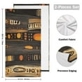 thumbnail image 2 of 2-Piece Polyester cotton Towel Set Absorbent Patterns in African Art Hand Towel Bath Towel Soft and Comfortable Machine Wash 28.3x14.4, 2 of 7