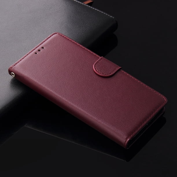 Para Samsung J2 J3 J4 J6 J7 J8 2018 J5 2016 2017 J6 Plus Funda de cuero con tapa para Galaxy A3 2016 A5 2017 A6 A710 A8 A9 2018 Tan Jianjun unisex