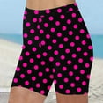 thumbnail image 2 of Patlollav Pants Stretch Sports Shorts for Women'S High Waist Summer Polka Dot Printed Bottoms Beach Shorts, 2 of 6