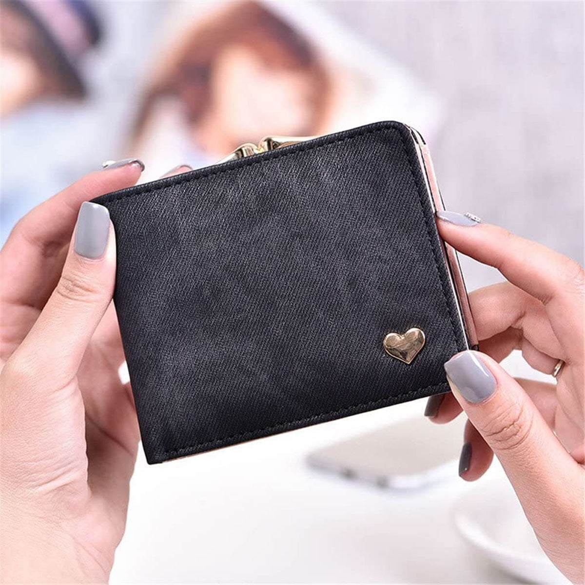 Buy Women Purse Wallet Leather Small Handbag Clutch Bag Ladies Purse Credit  Card Holder Wallet Cute Cat Coin Purse for Girls (Pink) Online at  desertcartINDIA