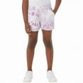 thumbnail image 5 of 32 Degrees Cool Youth Girl's 2 Pack Ultra Soft Shorts | Purple Tie Dye/Lilac, XS (XS-5/6), 5 of 8
