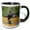 Black/White, variant on 3drose, Double-crested Cormorant Spreads Its Wings to Dry. Seattle., 11oz Magic Transforming Mug