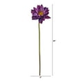 thumbnail image 2 of Nearly Natural 28in. Lotus Artificial Flower (Set of 4), Purple, 2 of 3