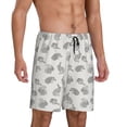 thumbnail image 2 of Sikiie Hand Drawn Squirrel Mens Pajama Shorts, Lightweight Lounge Pant with Pockets Soft Sleep Pj Shorts for MenXX-Large, 2 of 6
