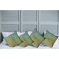 thumbnail image 2 of Ambesonne Vintage Throw Pillow Cover 4 Pack, Rustic Old Wooden Door Look, 16", Brown and Mint, 2 of 5