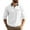 White, variant on Men's Polo Shirts Lightweight Casual 3/4 Sleeve Button Up Collared Golf Tops with Pocket Loose Fitting Breathable Trendy Dress Shirts for Men Beige L