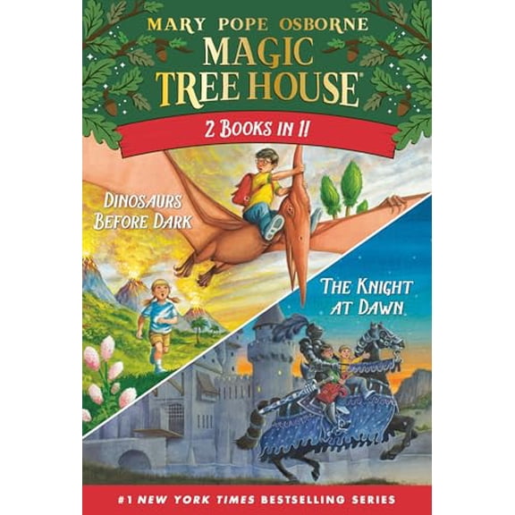 Pre-Owned Magic Tree House 2-In-1 Bindup: Dinosaurs Before Dark/The Knight at Dawn (Paperback) 0593901541 9780593901540