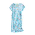 thumbnail image 4 of beishanbush Nightgowns for Women Cotton Sleep Shirts Womens Nightgown Short Sleeves Print Night Shirts Soft Sleepwear Clearance Nightgown, 4 of 4