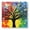 Color1711, variant on Bathroom Scale, Highly Accurate Digital Body Scale,Precisely Measures Weight up to 400 lbs-Black Tree Silhouette Against Vibrant Rainbow Background