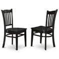 thumbnail image 4 of Small Kitchen Table Set - Kitchen Dinette Table And Dining Chairs-Finish:Black,Number of Items:7,Shape:Rectangular,Style:Wood Seat, 4 of 5