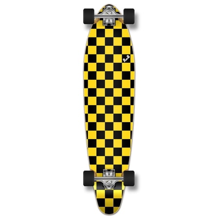 Yocaher Kicktail Longboard Complete - Checker Yellow price history on PriceWatchPro