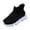 Black, variant on Gyujnb Boys and Girls Luminous Knit Sock Sneakers Thick Sole Light up Casual Shoes (Unisex),12-18 Months