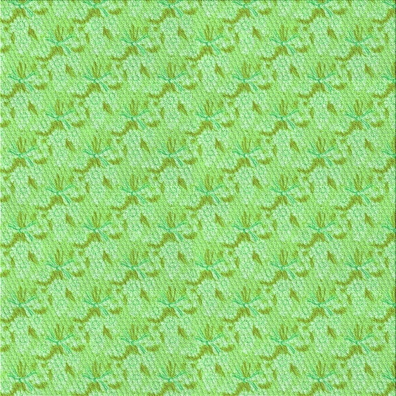 Ahgly Company Indoor Square Patterned Nebula Green Area Rugs, 8' Square