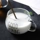 thumbnail image 4 of Tazas Gigantes de Premium Tazas de Boca a Prueba de Calor Alto Borosilicato con Asa para Latte Caliente Y Frío Cristalería Vaso Macarena taza de café con leche, 4 of 7