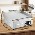 thumbnail image 4 of 18 In Commercial Electric Griddle,110V 1600W Electric Restaurant Teppanyaki Flat Top Grill With Shovels & Brushes, Non-Stick Countertop Griddle, Adjustable Temperature Control 122°F-572°F, 4 of 7