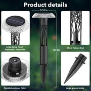 Solar Pathway Lights, 6 Pack Waterproof Outdoor Garden Lights with 8 Lighting Modes