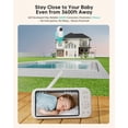 thumbnail image 4 of Jartoo 2K Video Baby Monitor 3600ft long Range, ANC, 2-way Talk, AI Cry Detection 24H Battery Life, 4 of 8