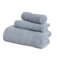 thumbnail image 3 of Toalla de algodón para hotel en casa, manos, cara, cuerpo, agua, absorción de sudor, limpieza, secado, toalla, gris medio 3 unids/set Noticed HA4650-04B, 3 of 7