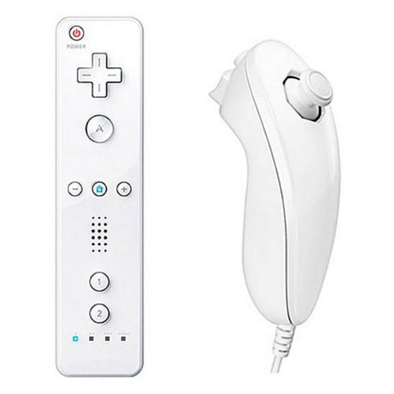 Wii remote with nunchuck