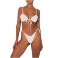 thumbnail image 1 of Conjuntos de bikini Prolriy para mujer, traje de baño para mujer, ropa de playa, moda de baño de verano dividido, trajes de baño estampados, conjunto de tankinis, trajes de baño para mujer, blanco L, 1 of 5