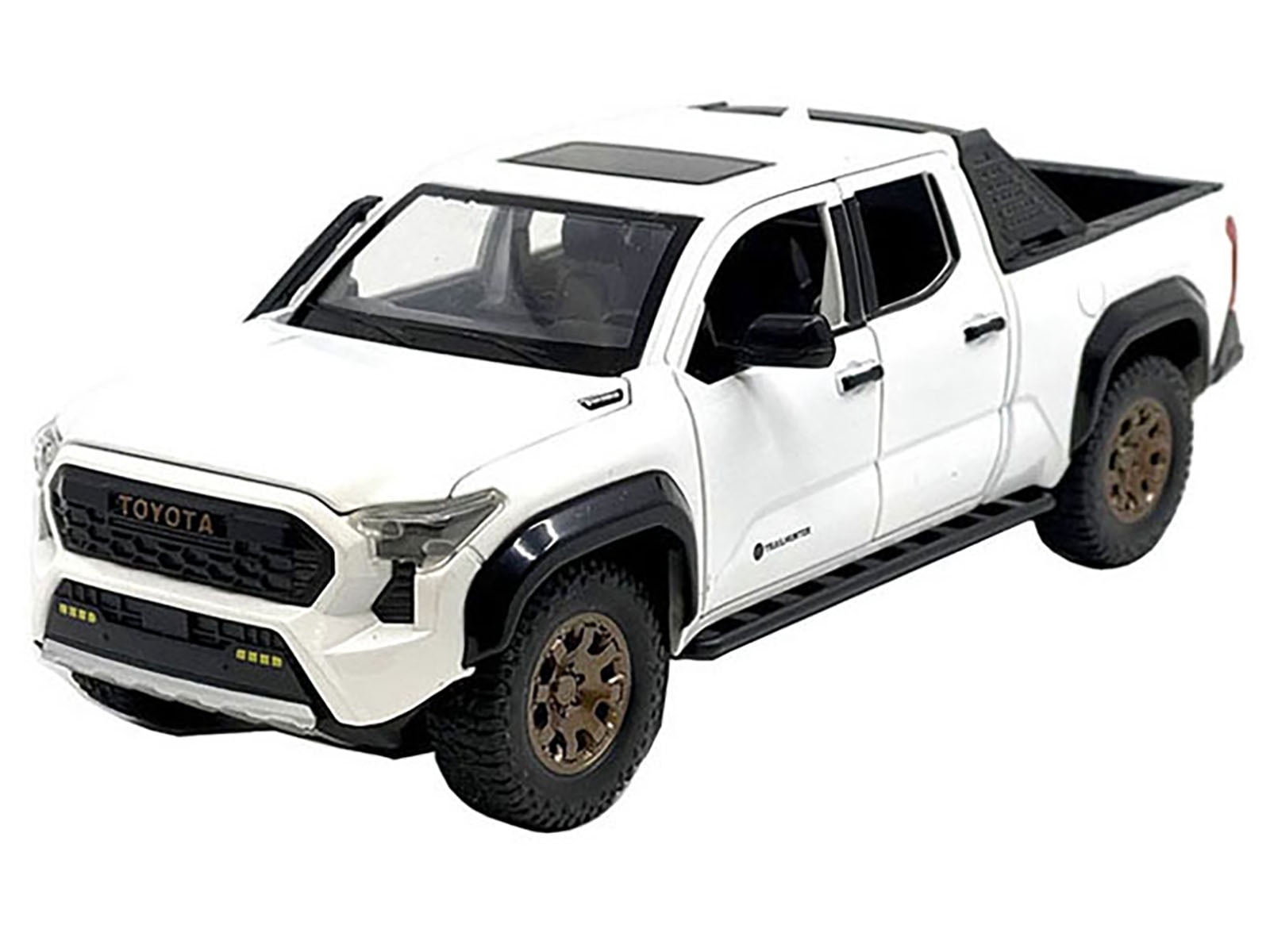 2024 Toyota Tacoma Trailhunter Edition Pickup Truck White Metallic 1/24 Diecast Model Car