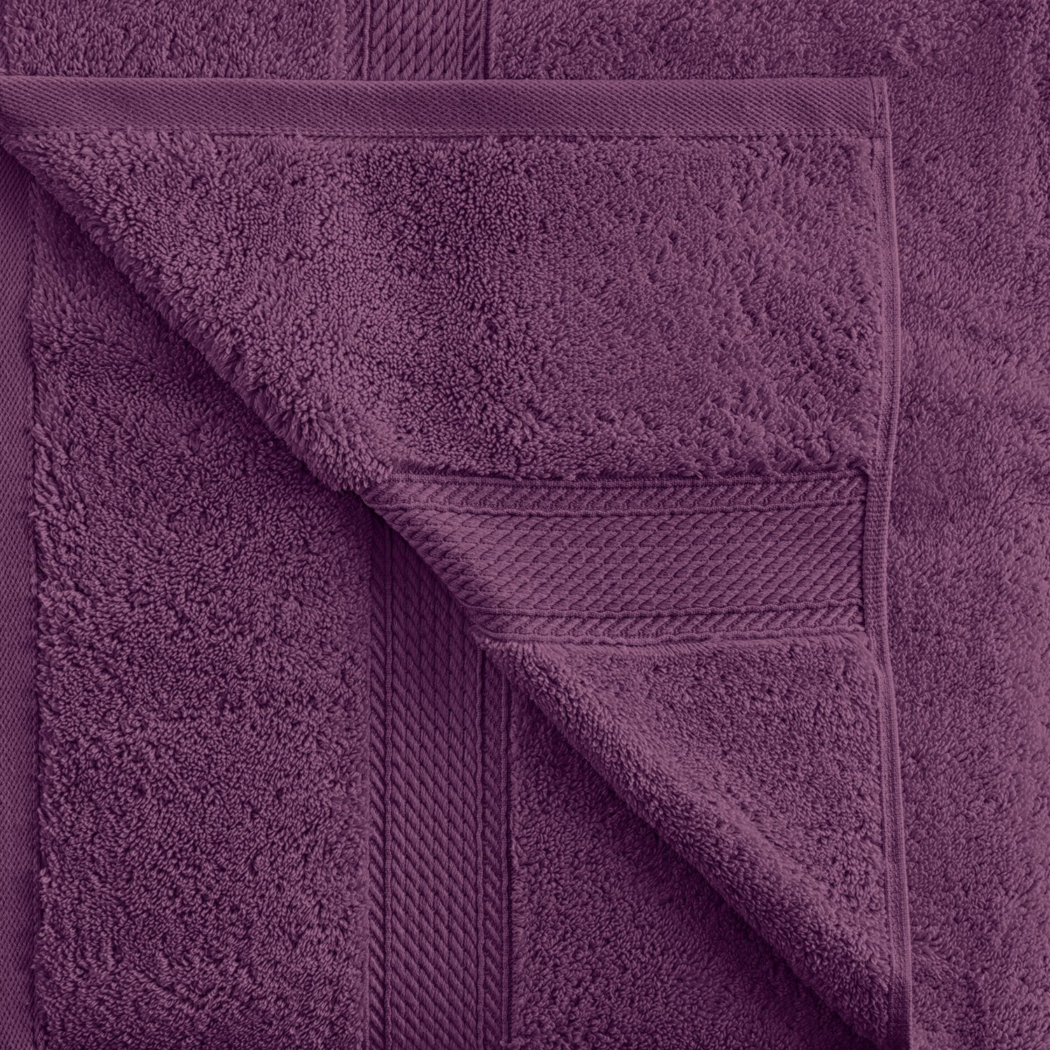 Egyptian Cotton 900 GSM Hotel Quality 4-Piece Hand Towel Set Plum