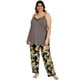 thumbnail image 1 of Pijama 2 piezas Jocelyn Smith 15099 Gris Floreado Talla Extra, 1 of 7